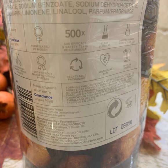 Korres HONEY DONUT Renewing Body Cleanser 33oz. NWT - Picture 6 of 7